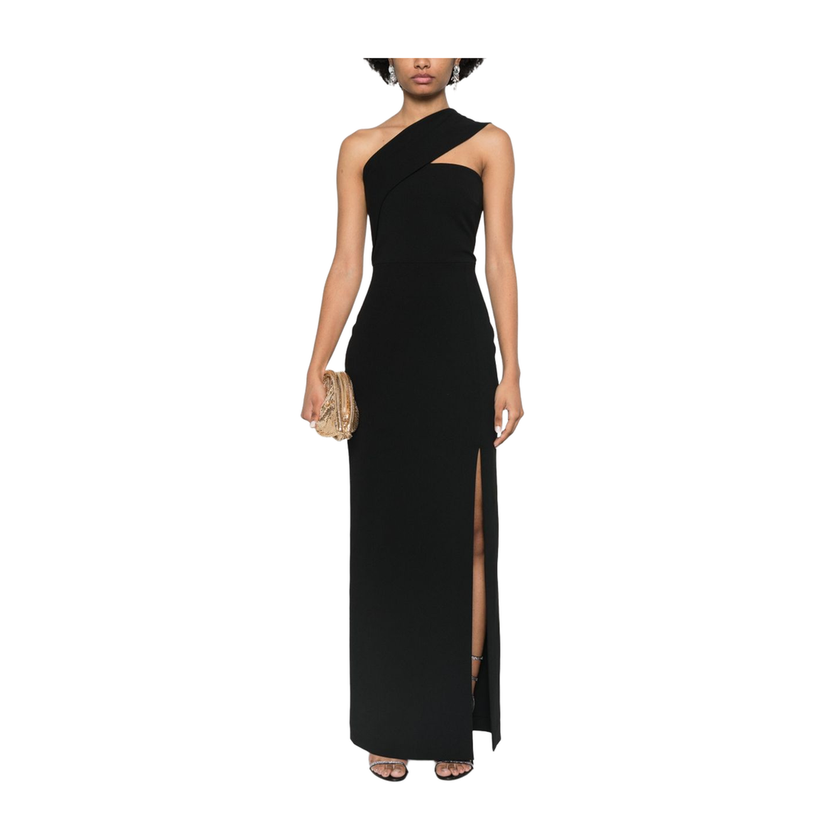 Asymmetric Neck Maxi Dress