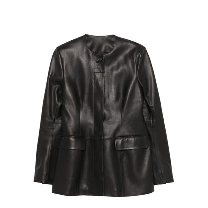 MAYFEYR - Toteme - Leather Jacket - 252WRO0192LE0127BLACK001