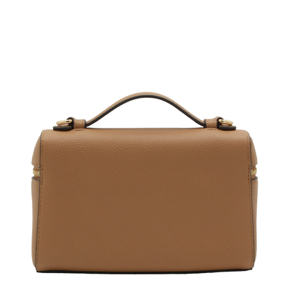 Romy Slim Mini Bag With Beige Leather Top