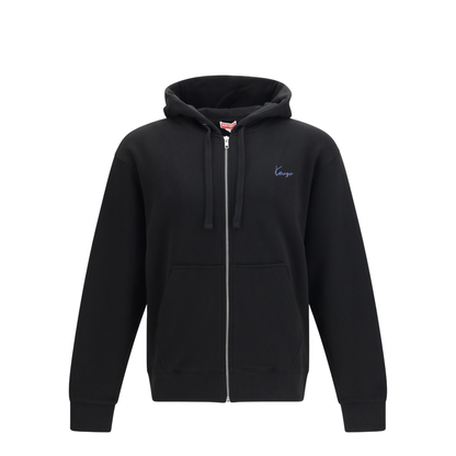 MAYFEYR - Kenzo - Signature Embroidered Cotton Zip Hoodie - FG65HO2644MJ
