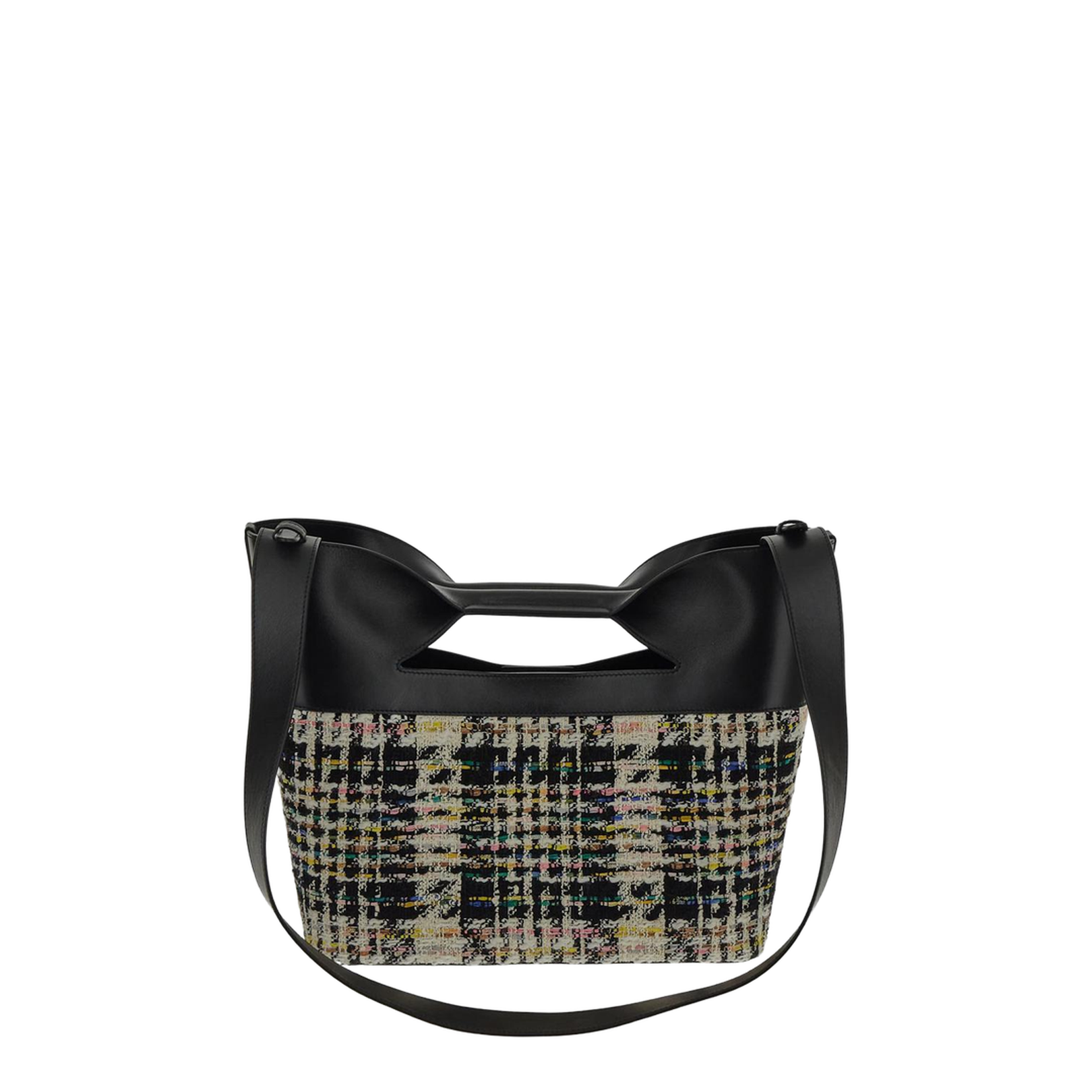 Multicolor Tweed Shopper Bag