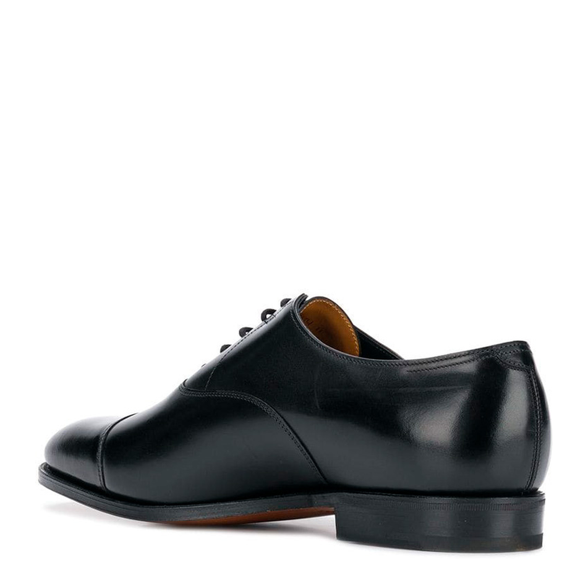 City Ii Black Calf Leather Oxfords