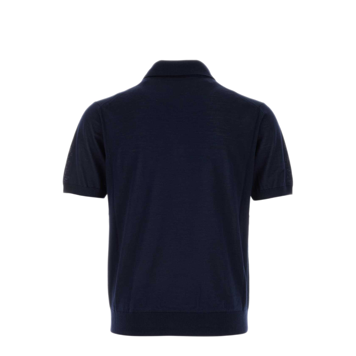 MAYFEYR - Prada - Navy Blue Wool Polo Shirt - UMF392SOOO18DYF0008