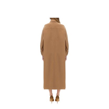 Brown Virgin Wool Coat