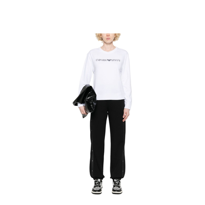 Logo Cotton Sweatshirt - White