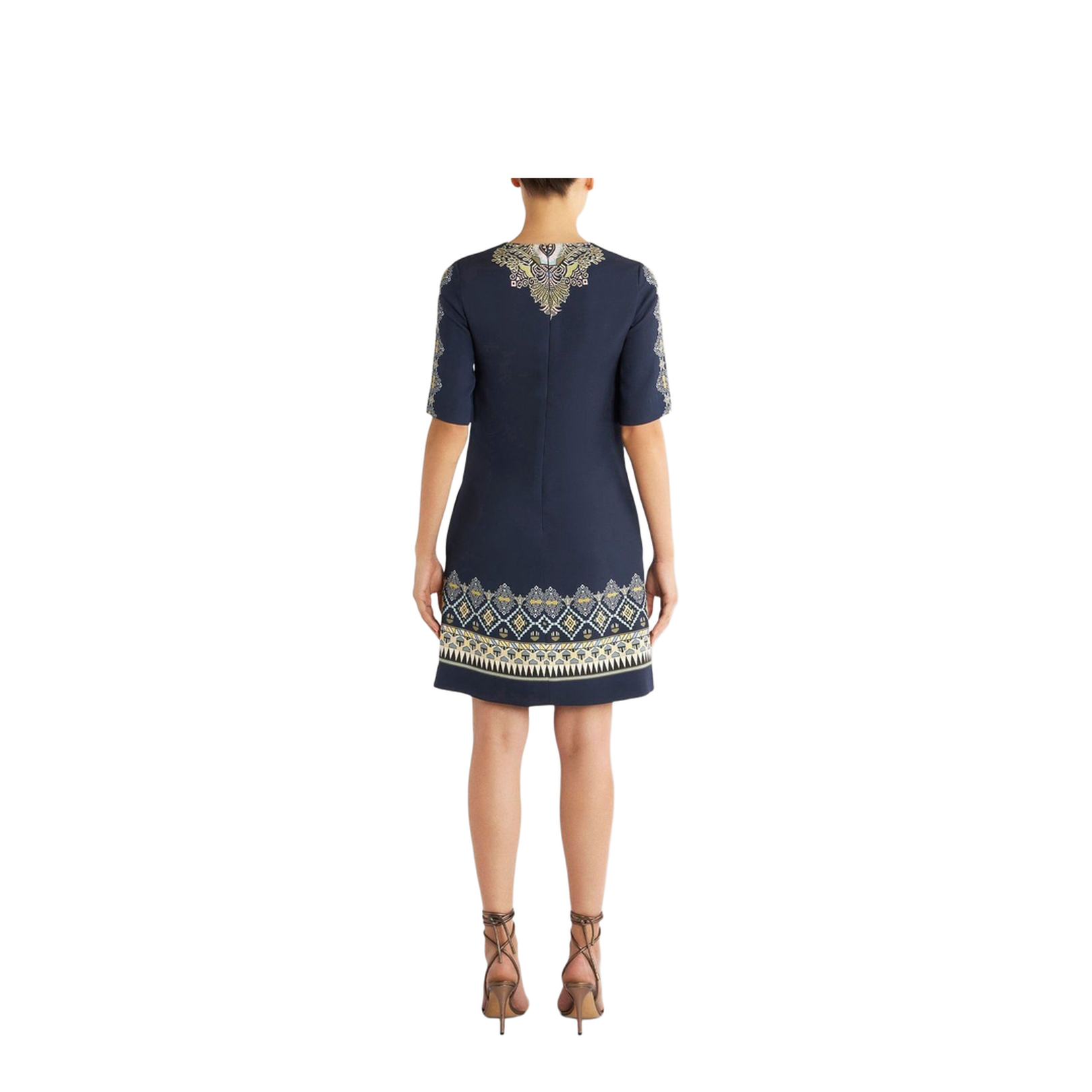Geometric Pattern Tunic Dress