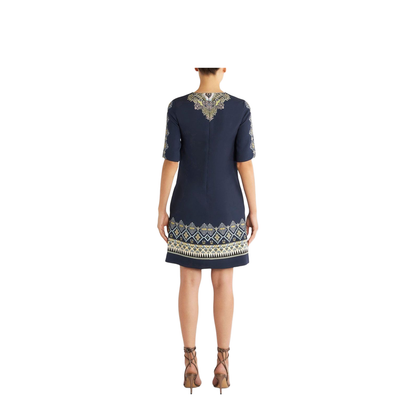 Geometric Pattern Tunic Dress