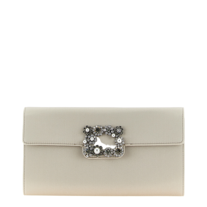 Efflorescence Clutch in Satin