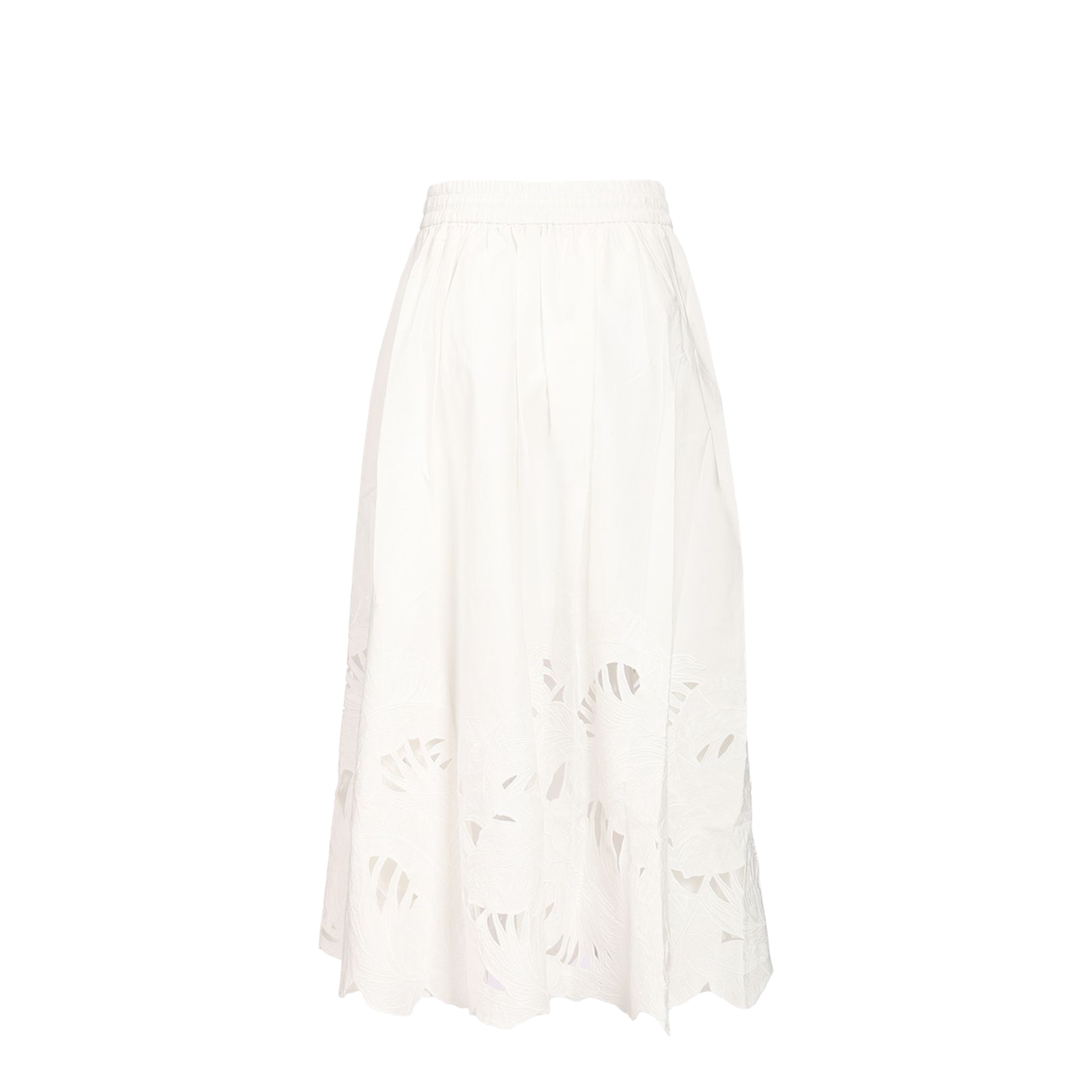 MAYFEYR - Zimmermann - Mahon Embroidered Midi Skirt - 9048SSS263IVO