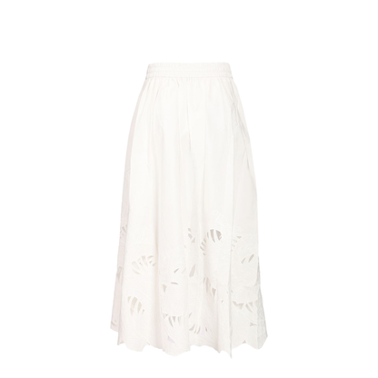 MAYFEYR - Zimmermann - Mahon Embroidered Midi Skirt - 9048SSS263IVO