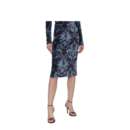 Skirt with a velvet finish