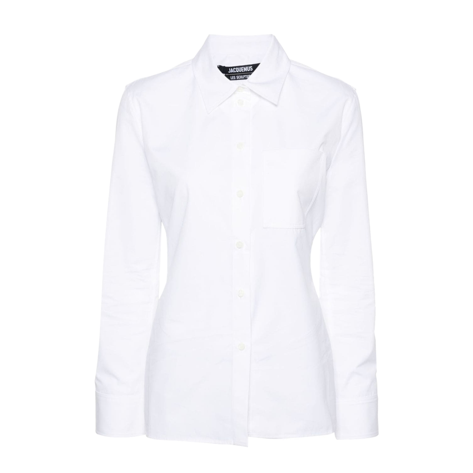 Cotton Poplin Shirt with Triangular Back