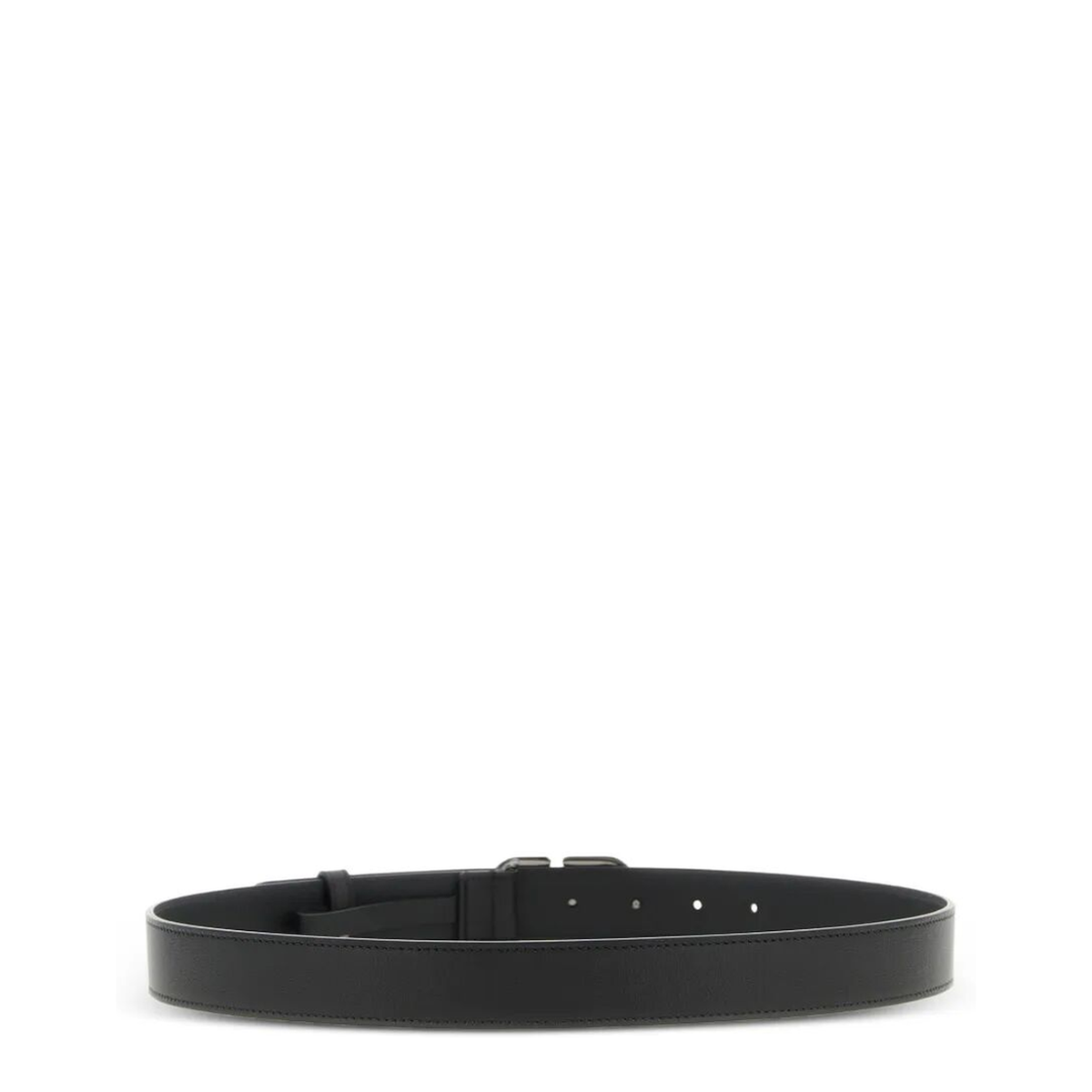 MAYFEYR - Valentino - Vlogo Signature Belt In Shiny Calfskin - YT0SM3BQT0NO