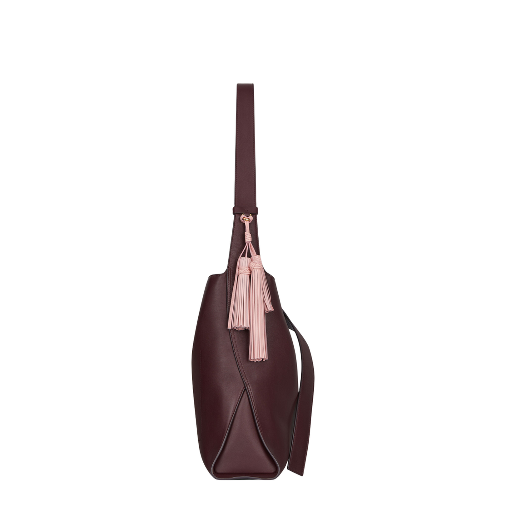 Medium Day Hobo Bag in Burgundy