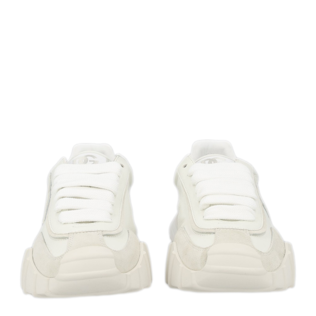 Athletic Fabric And Leather Sneakers