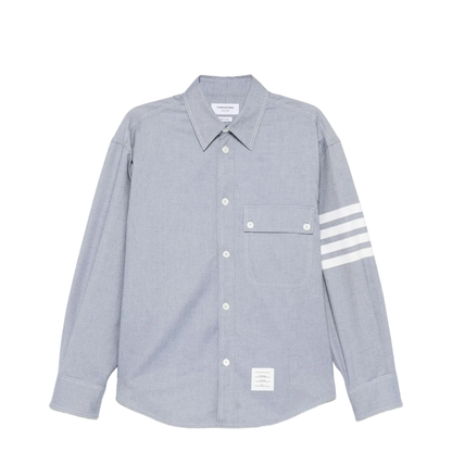 MAYFEYR - Thom Browne - Flannel 4-Bar Shirt - MWL420AF0325