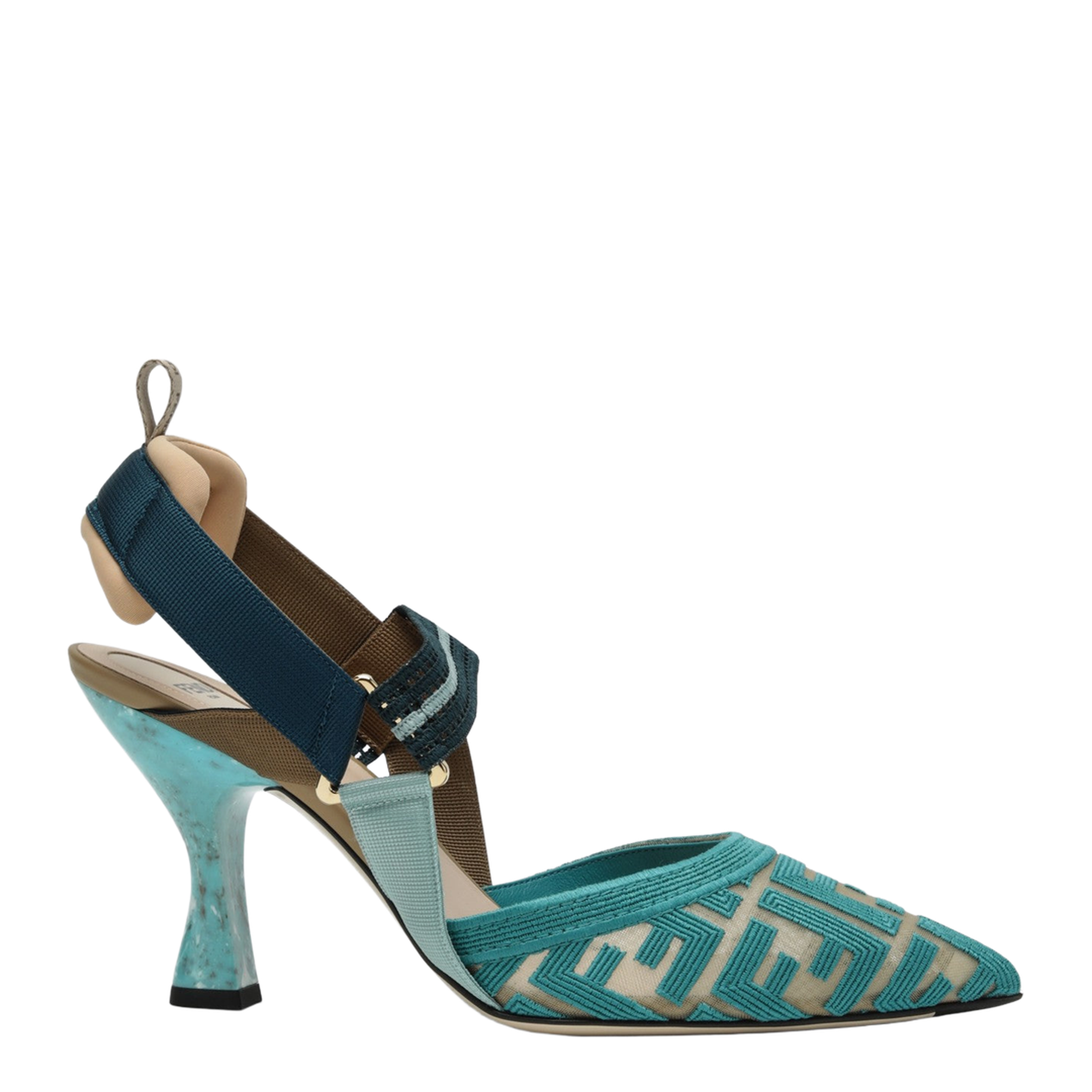 Nudo Dark Giada Slingback in Burgundy FF Fabric