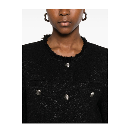 Cotton-Blend Jacket In Black