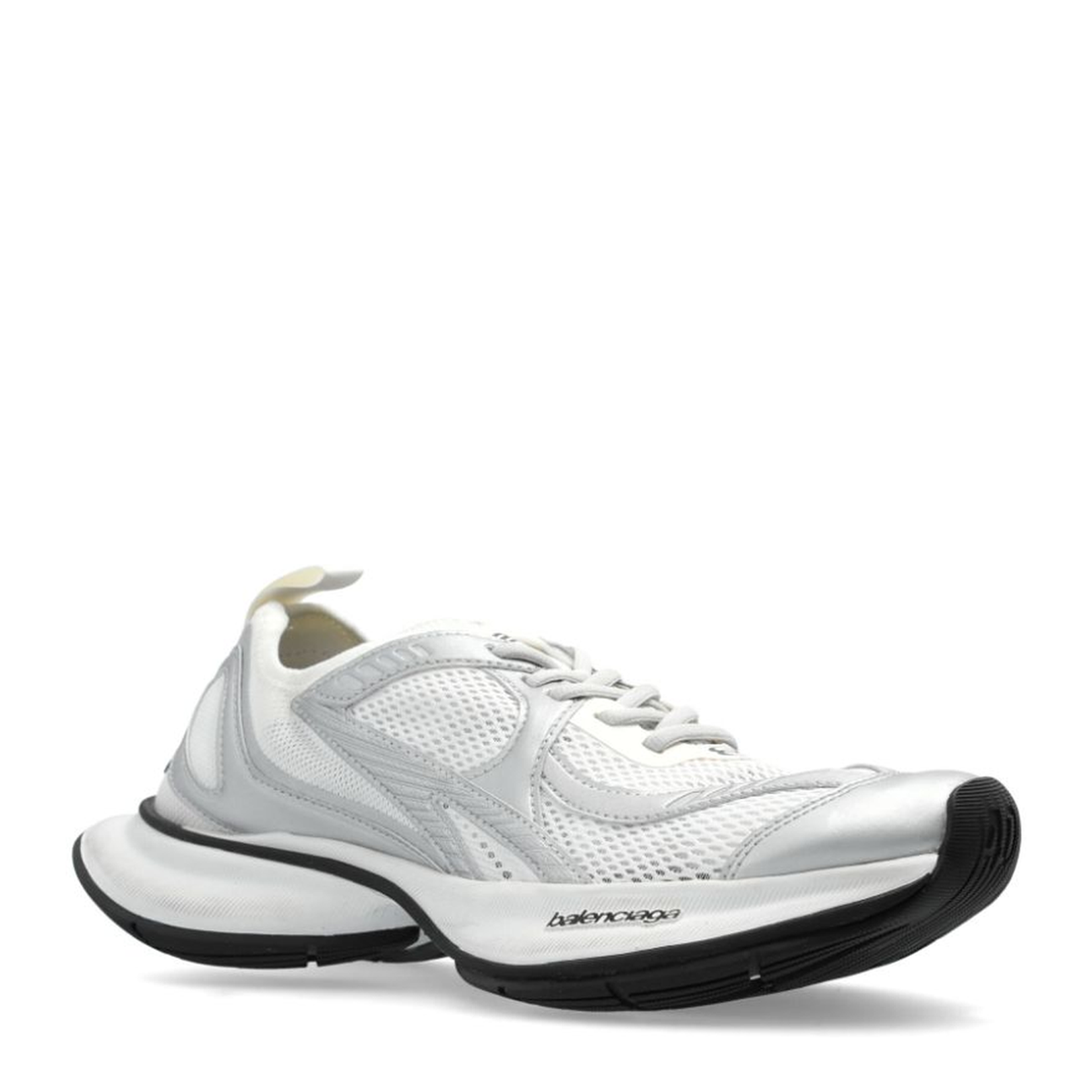 Circuit Sneaker in White/Silver