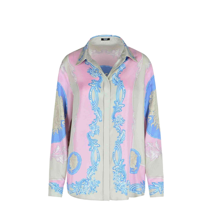 Pink Silk Shirt In Neutral