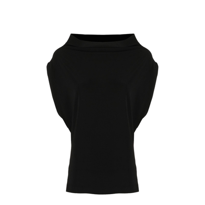 Sleeveless All In One Top in Black