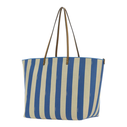 Roll Large Canvas Shopper Bags - Blue