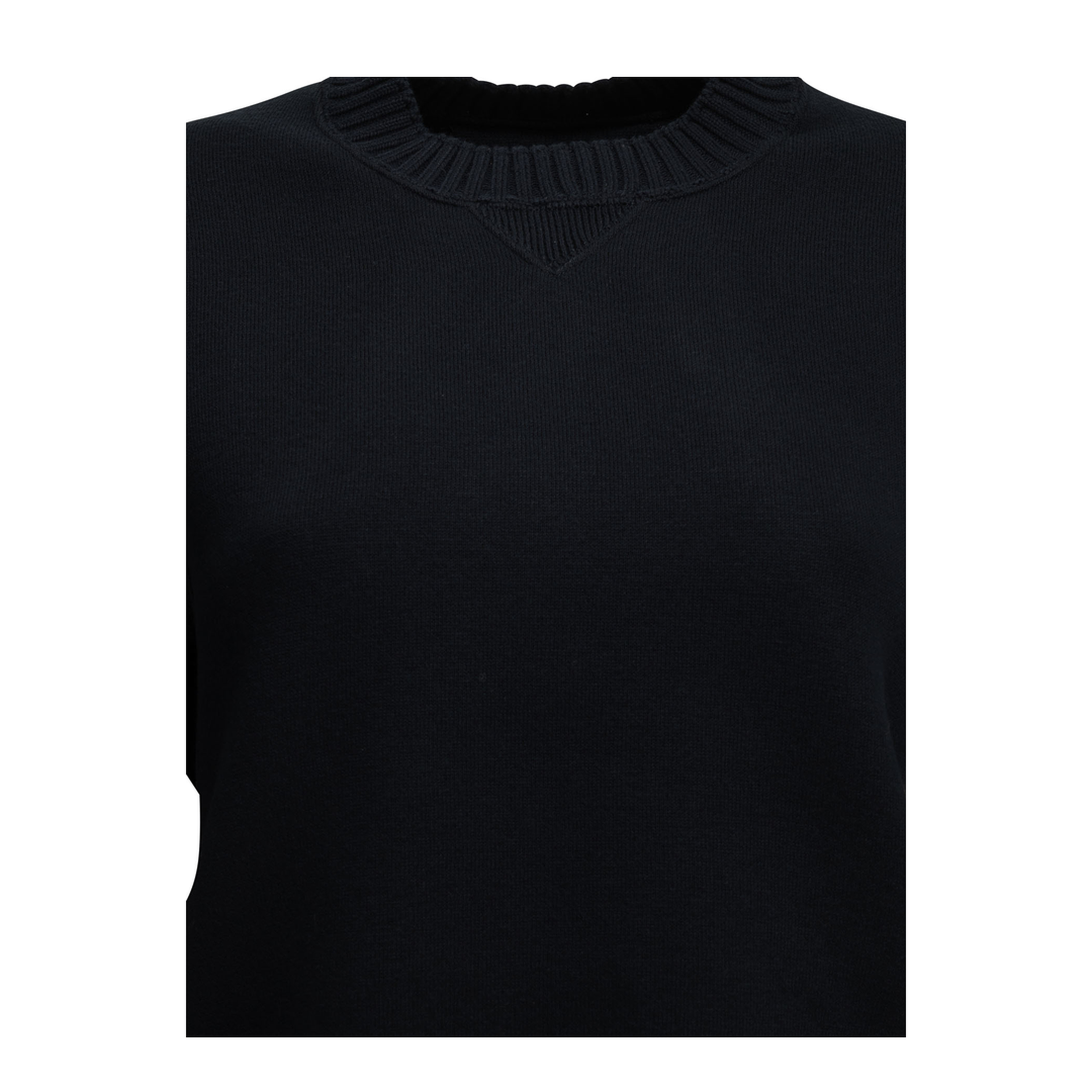 MAYFEYR - Sacai - Crew Neck Cotton Cashmere Blend Sweater - 2608670201