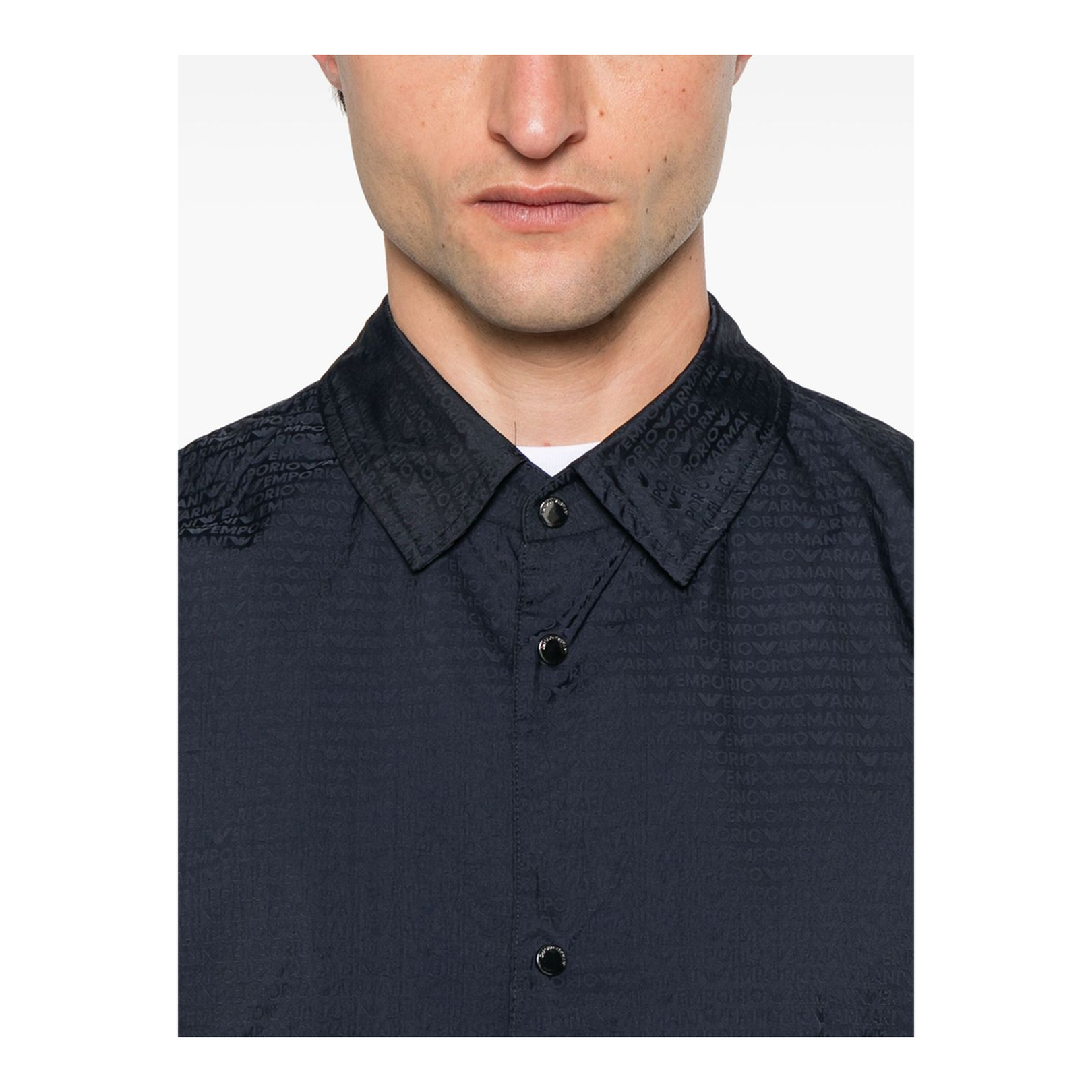 Midnight Blue Press-Stud Jacket