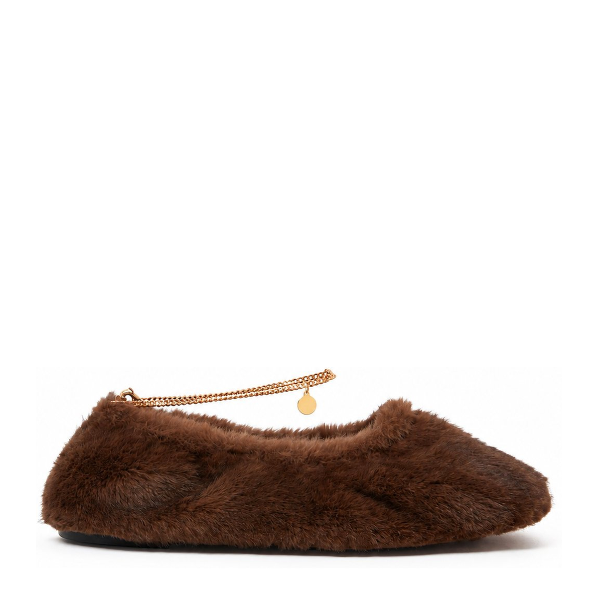 Ballerina Fff Mink Plush Fabric W Chain Detail