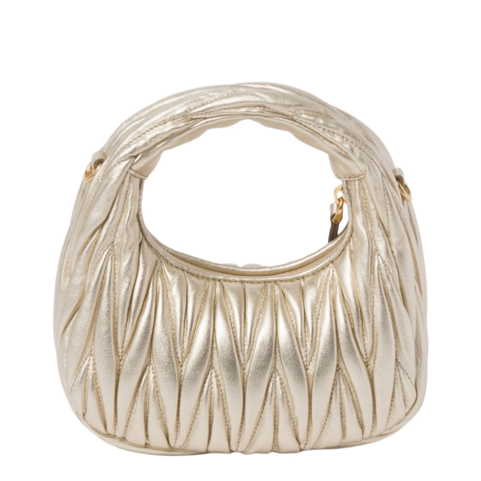 Wander Matelassé Nappa Leather Hobo Mini-Bag