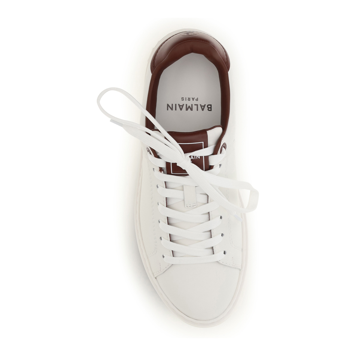 MAYFEYR - Balmain - B Court Leather Sneakers - HN1VI690LVTRGYQ