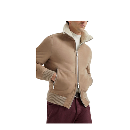 Leather Bomber Jacket