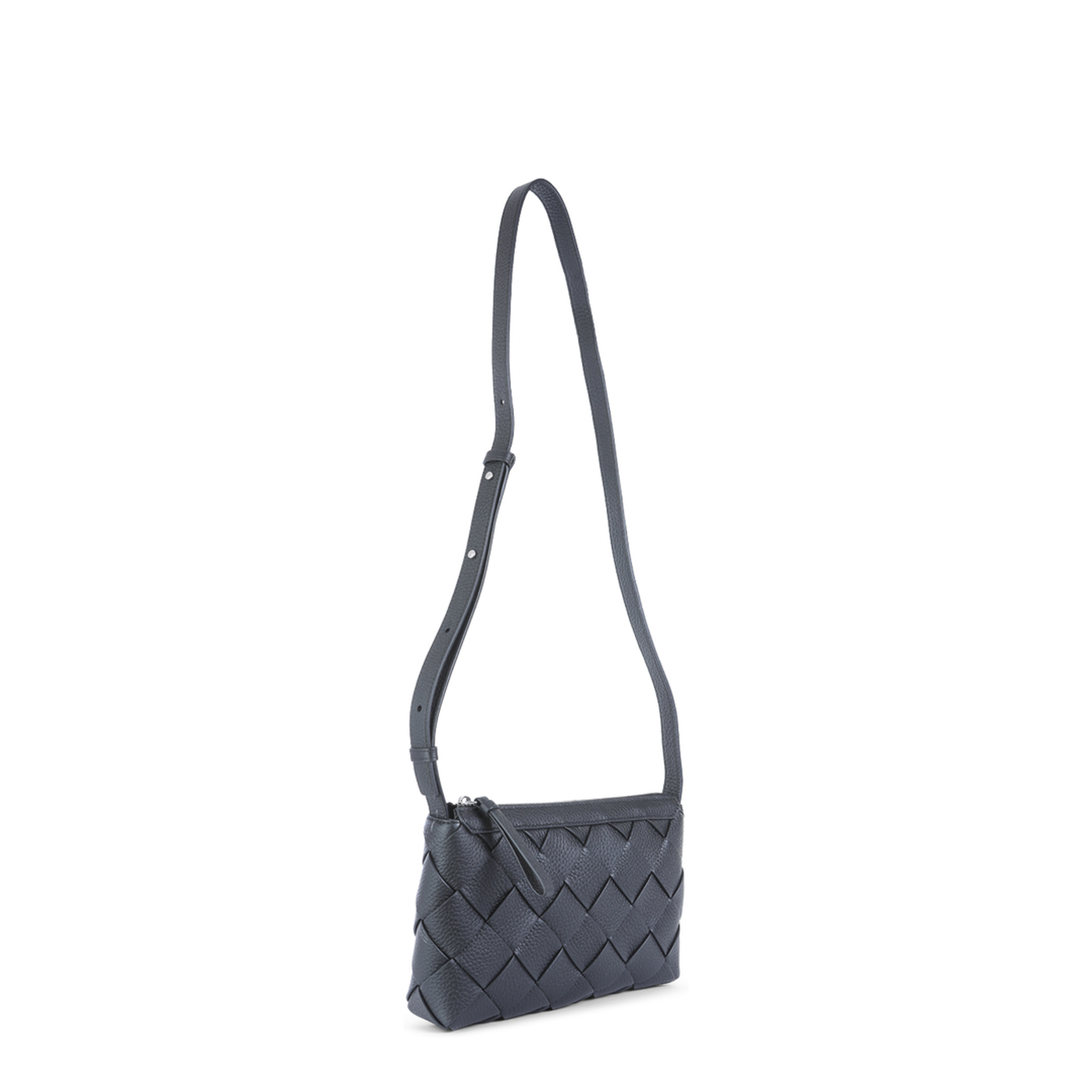 Black Leather Diago Bag