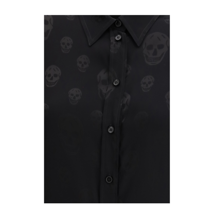 MAYFEYR - Alexander Mcqueen - Shirt With Skull Motif - 846393QGABJ