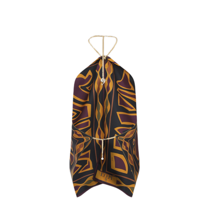 MAYFEYR - Pucci - Sleeveless Top In Bordeaux And Gold - 6URM306U790P36