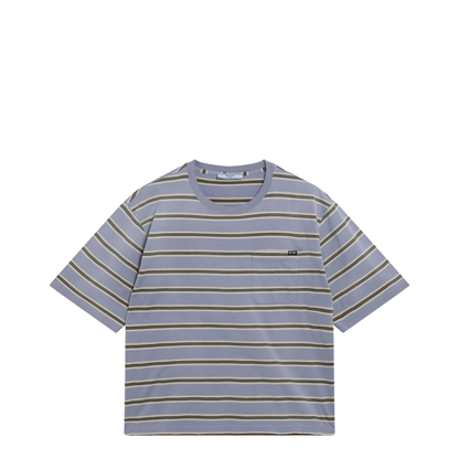 MAYFEYR - Prada - Violet Vintage-Effect Striped T-Shirt - 39684OOO196AF05KI