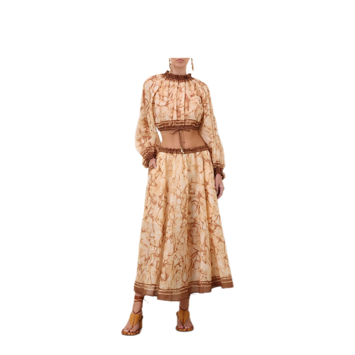 MAYFEYR - Zimmermann - Indra Midi Skirt - 8075SSS262CHTD