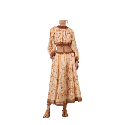 MAYFEYR - Zimmermann - Indra Midi Skirt - 8075SSS262CHTD