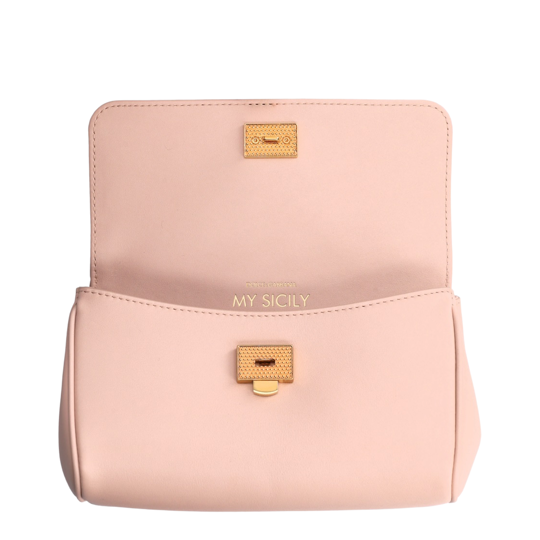 My Sicily Mini Calf Leather Top-Handle Bag - Beige