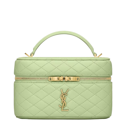 Gaby Small Lambskin Vanity Bag - Misty Jade