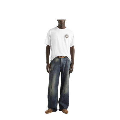 MAYFEYR - Dolce & Gabbana - Cotton T-Shirt With Patch - G8PN9ZG7PZF