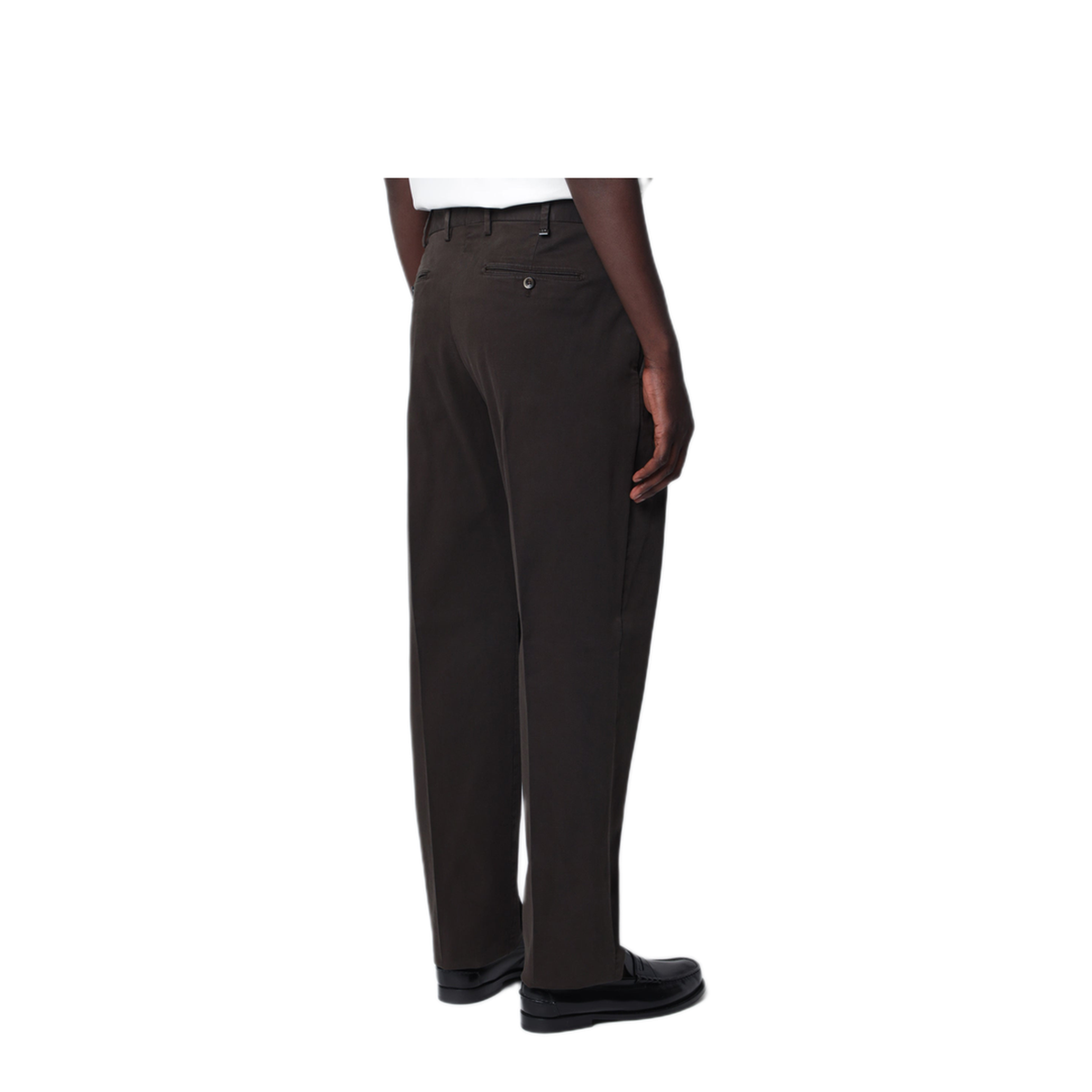MAYFEYR - PT Torino - Dark Brown Cotton Trousers - COATLMZ00CL1NK31Y191