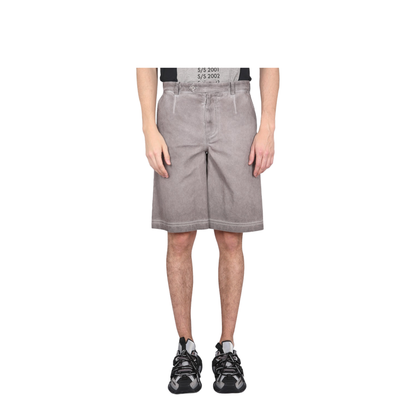 Bermuda Shorts with Logo Plaque