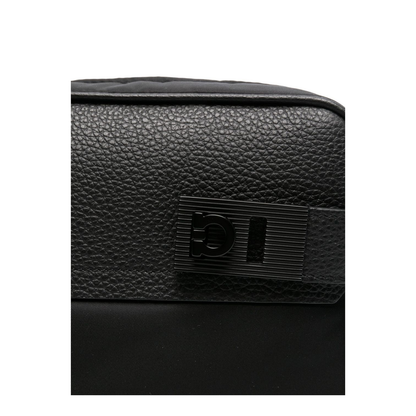 Nylon Crossbody Bag in Black