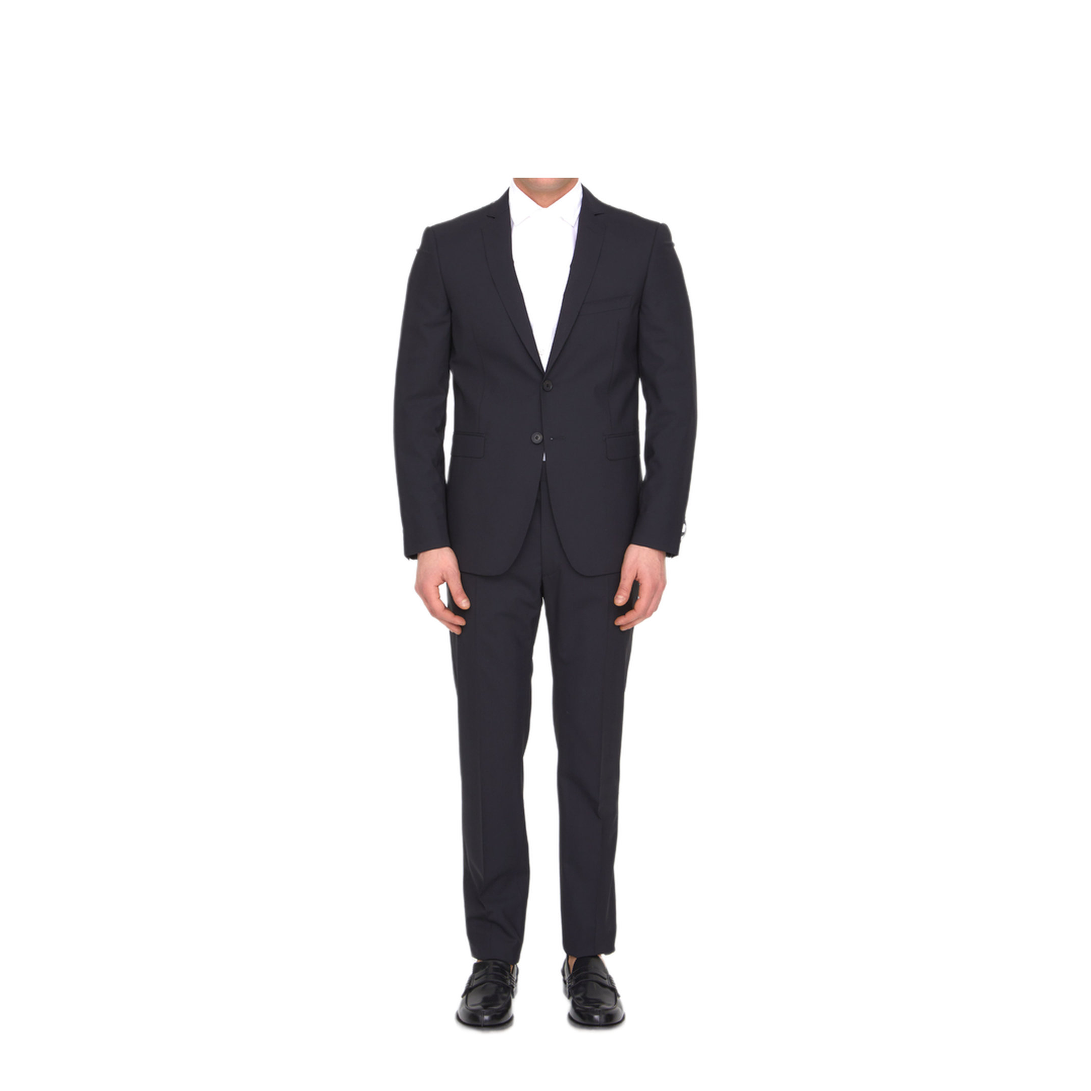 MAYFEYR - Tonello - Black Virgin Wool Two Piece Suit - 01AI240Y1063U990