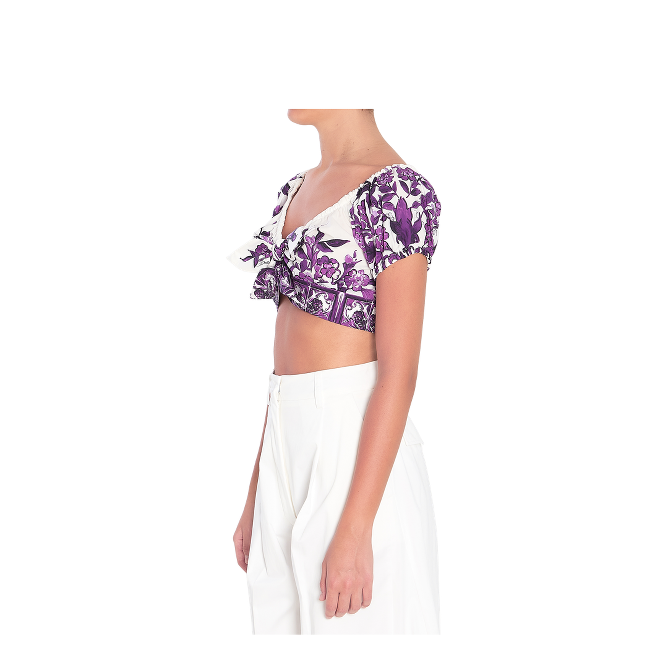 Top with Majolica Print