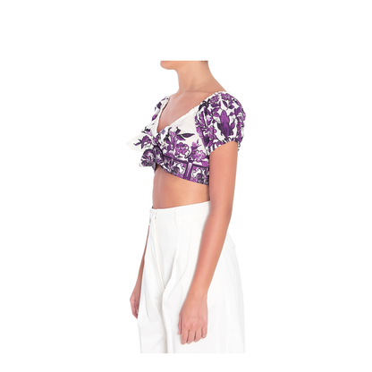 Top with Majolica Print