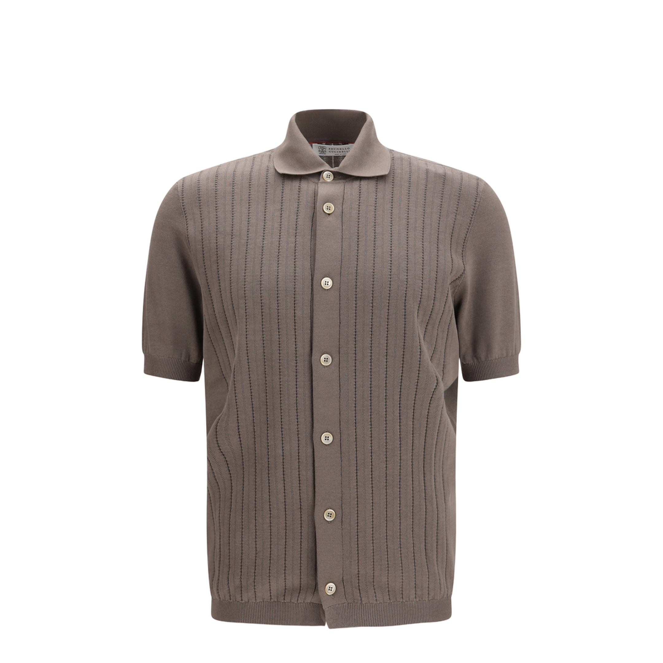 MAYFEYR - Brunello Cucinelli - Cotton Ribbed Knit Shirt - M29204006