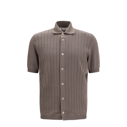 MAYFEYR - Brunello Cucinelli - Cotton Ribbed Knit Shirt - M29204006
