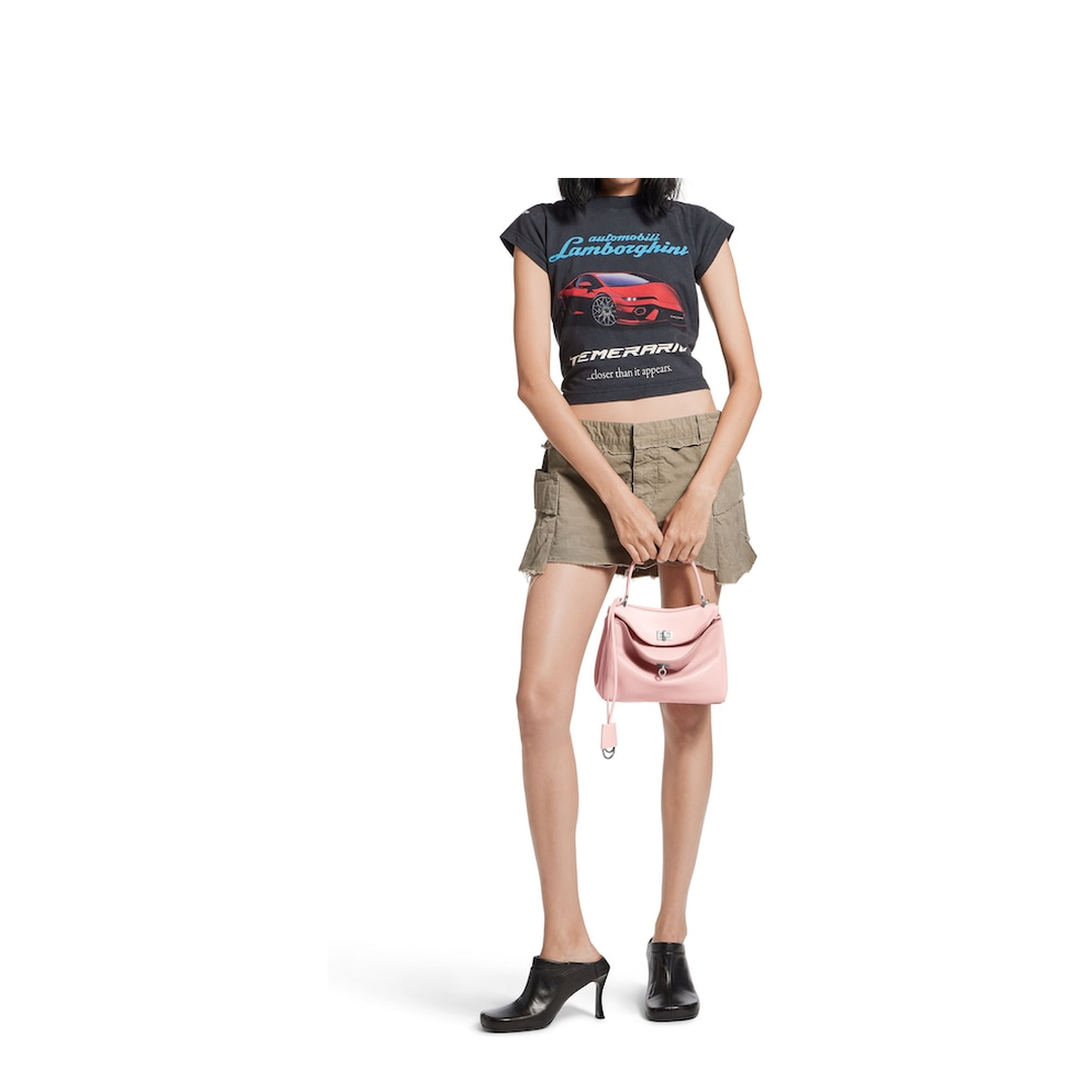 Rodeo Handbag Mini in Suede Pink